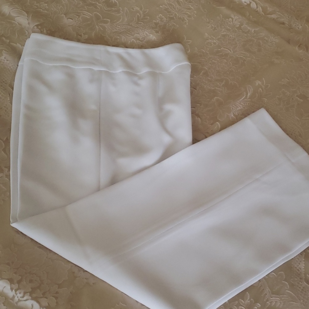 Jones New York White Trousers,  10